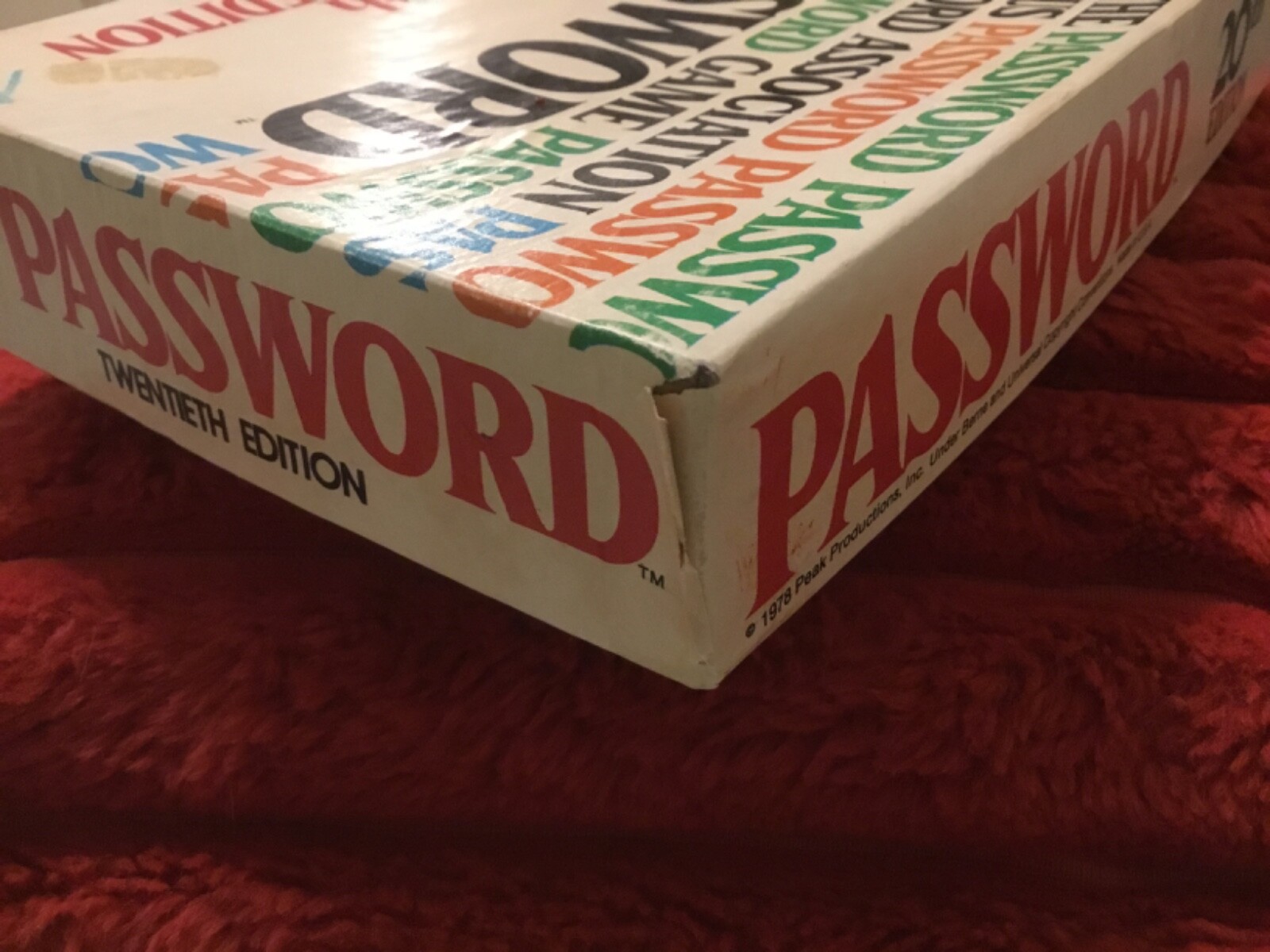 PASSWORD 20th EDITION MB GAME,EXC CONDITION; FREE SHIPPING!!! VINTAGE
