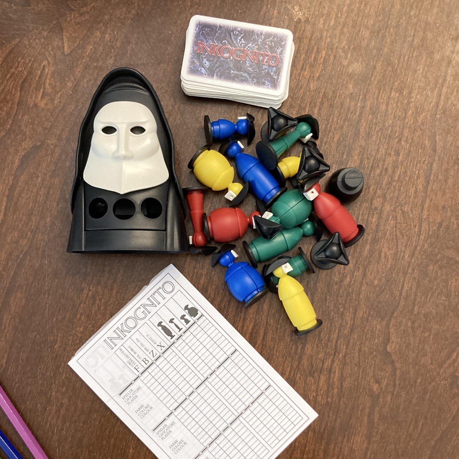 Inkognito Spies Board Game, Complete