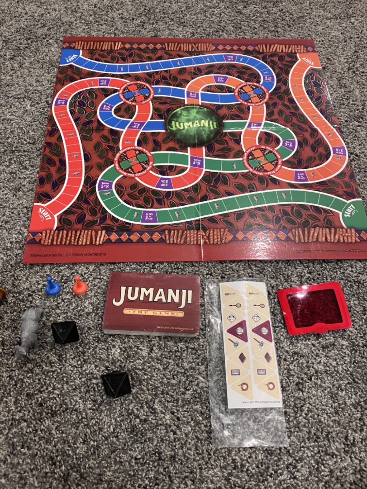 JUMANJI The Game, Board Game Cardinal Classics Edition Retro 90s READ
