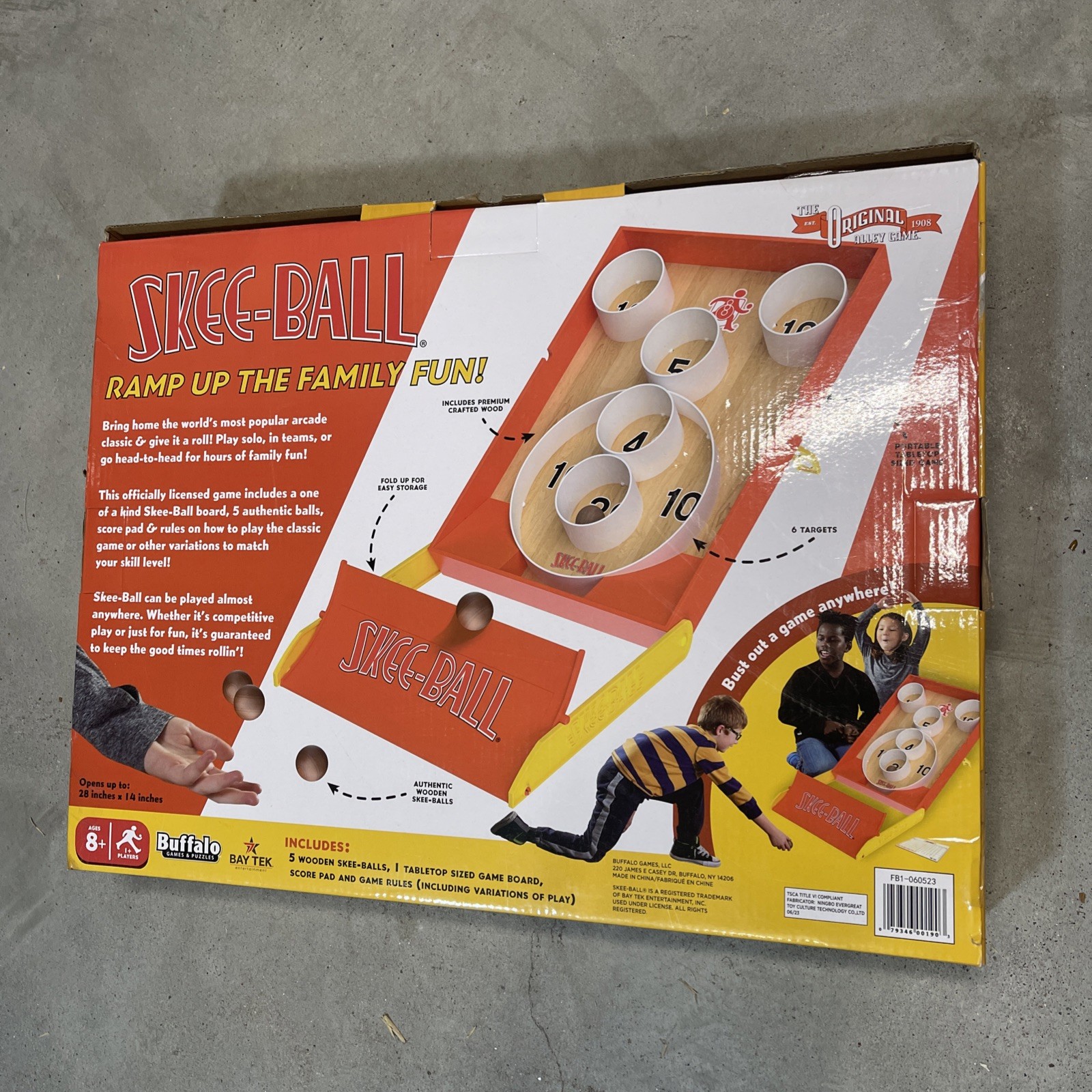 Skee-Ball The Classic Arcade Game – Tabletop Rolling Ball Game for Family Fun