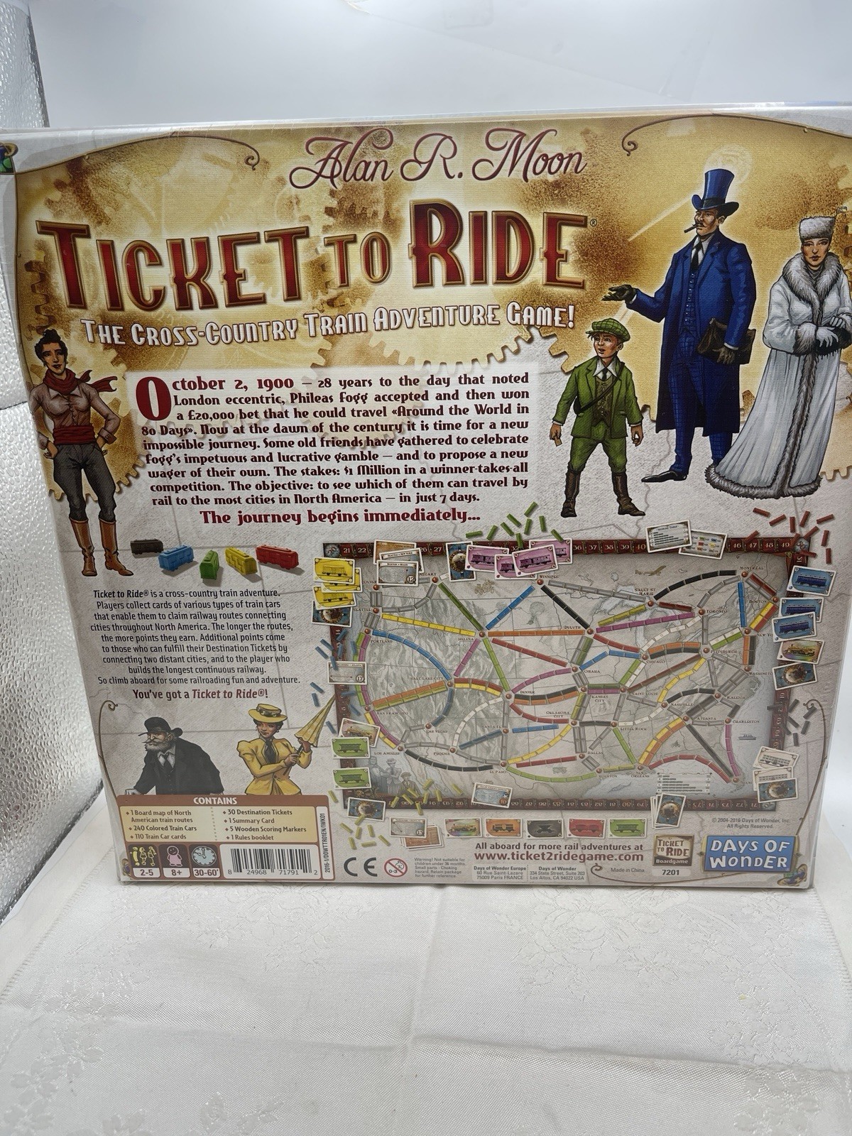 Ticket To Ride 2004 Alan R Moon Days of Wonder German Board Game NEW SEALED BOX