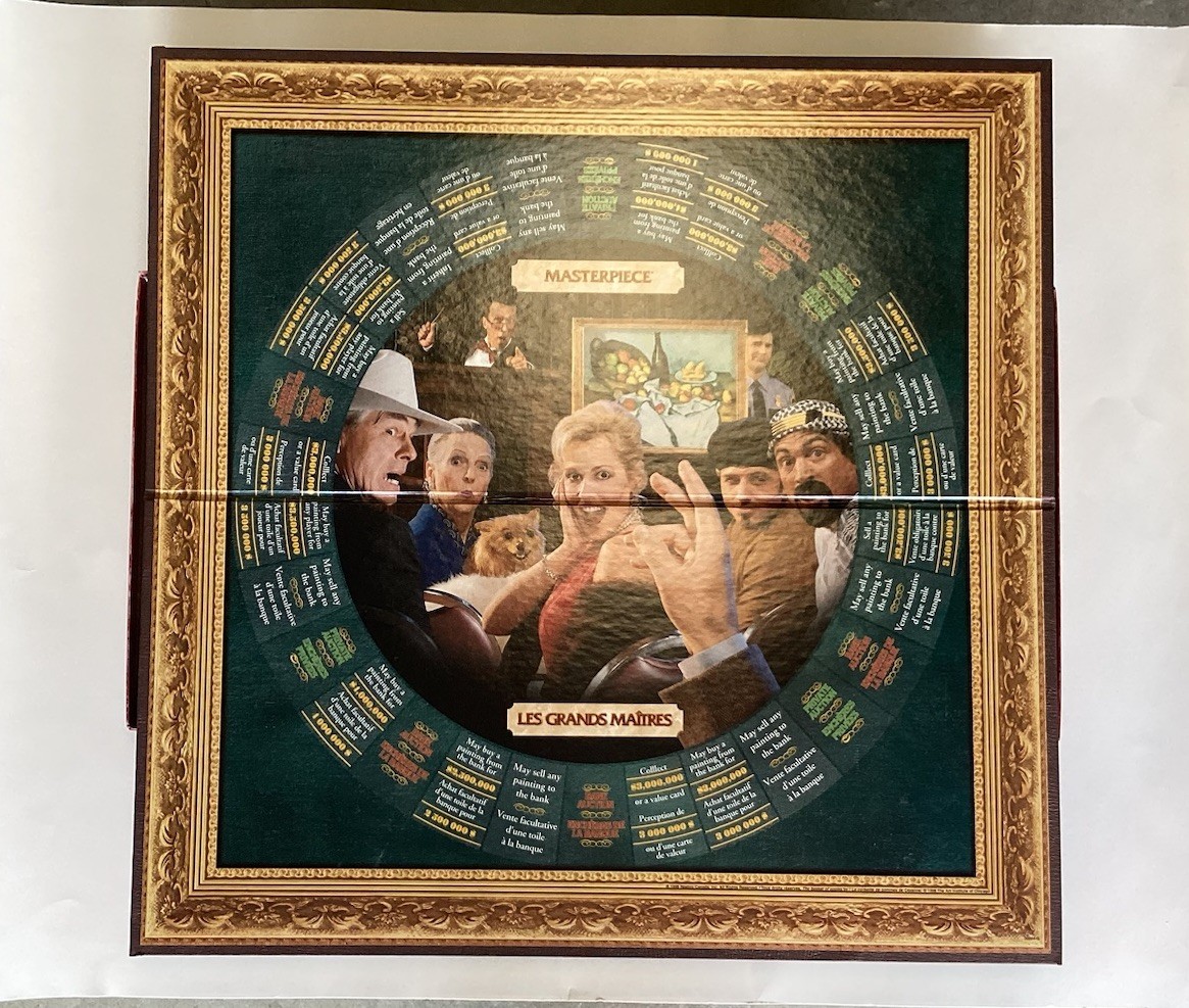 VTG Parker Brothers Masterpiece The Classic Art Auction Board Game 1996 Edition