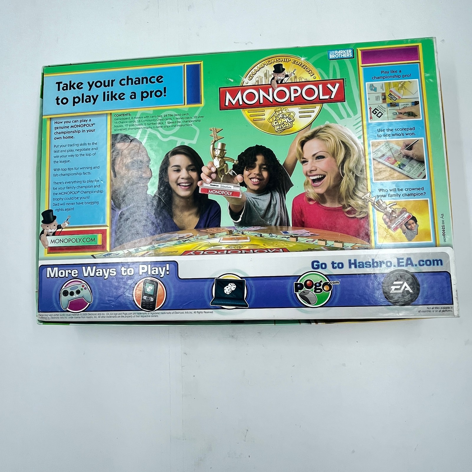 Parker Brothers Hasbro Monopoly Championship Edition Board Game – 2009