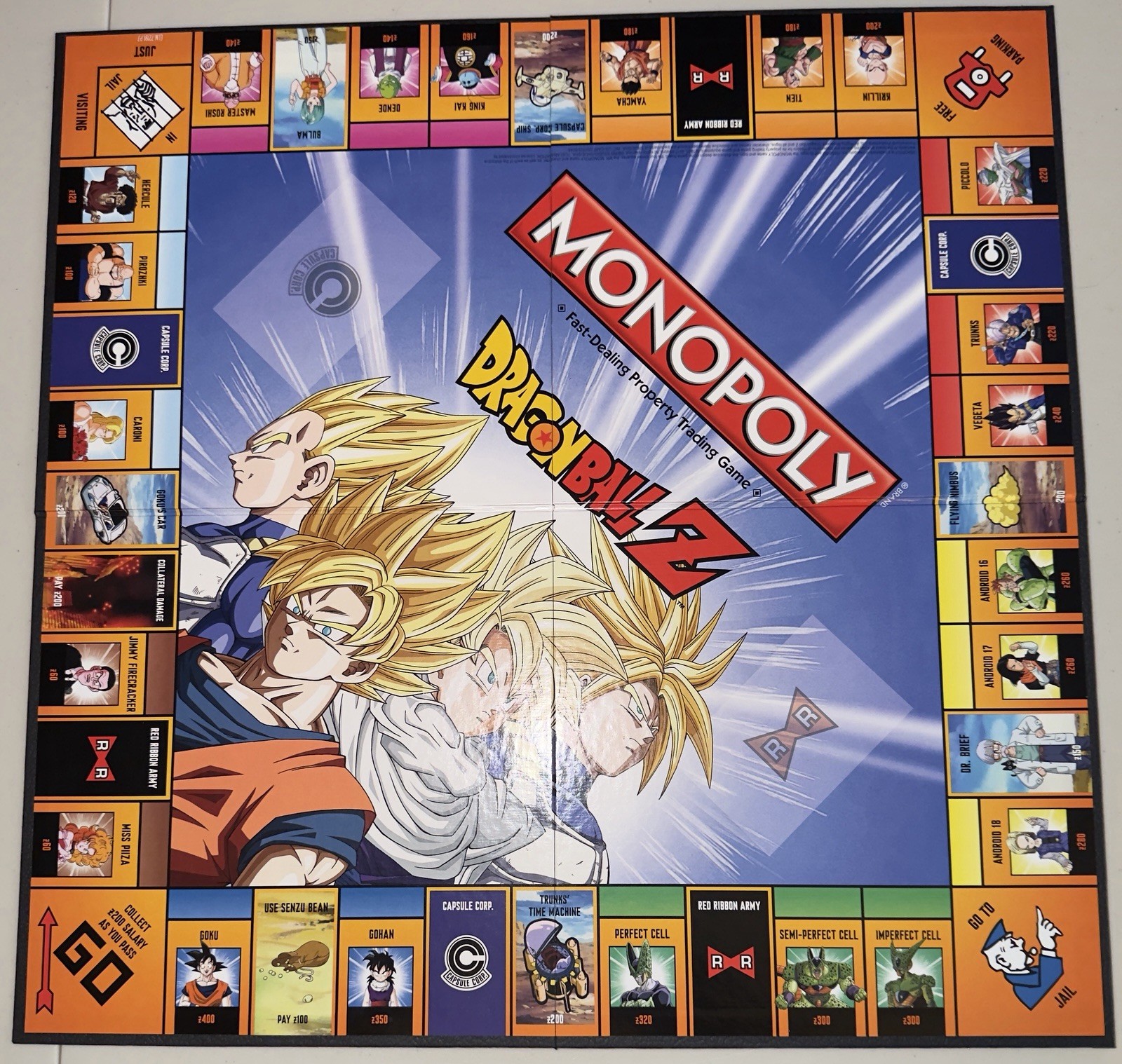 Dragon Ball Z Monopoly Anime Set Complete In Box Board Game 2017