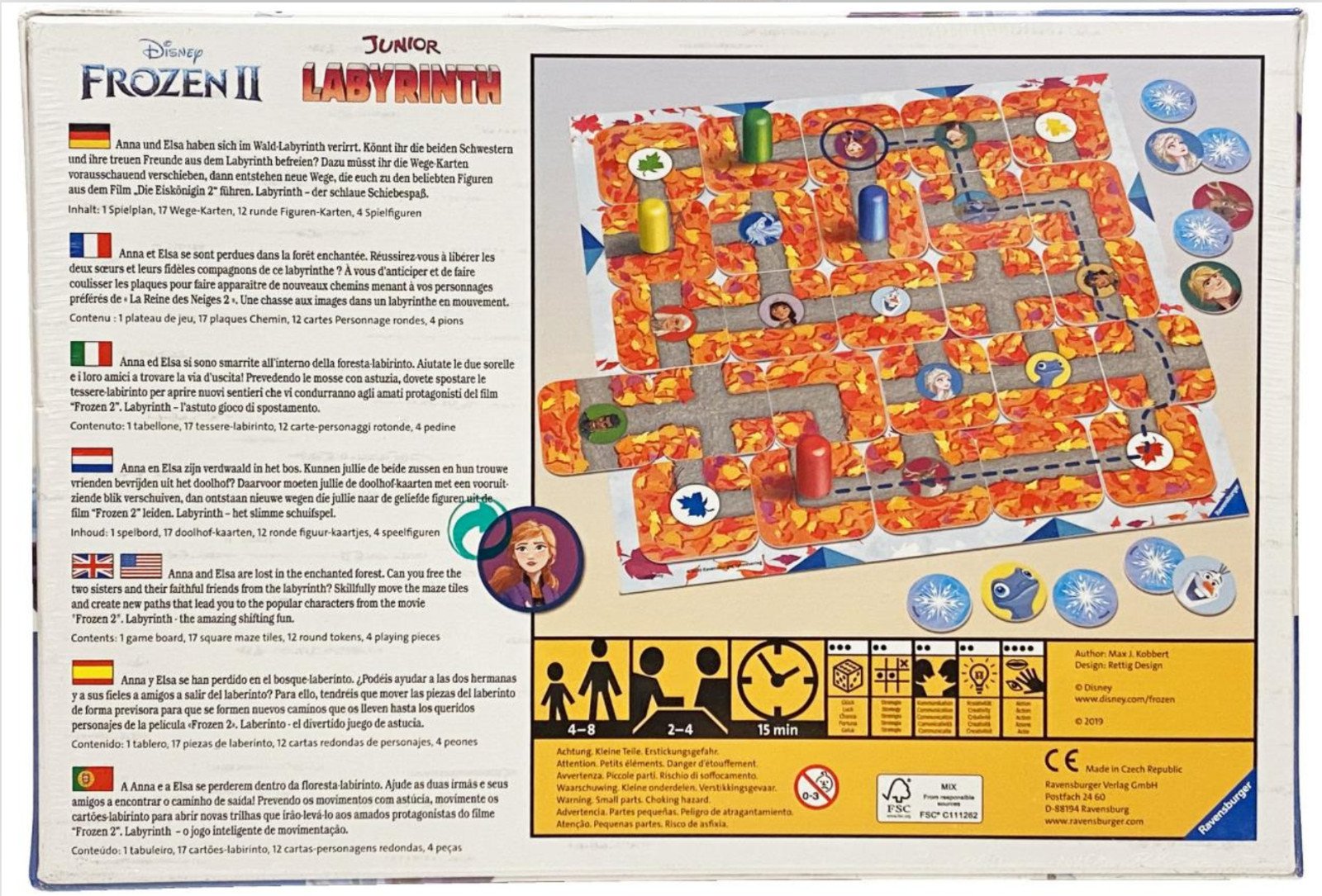 New Ravensburger Frozen 2 Junior Labyrinth Kids Board Game