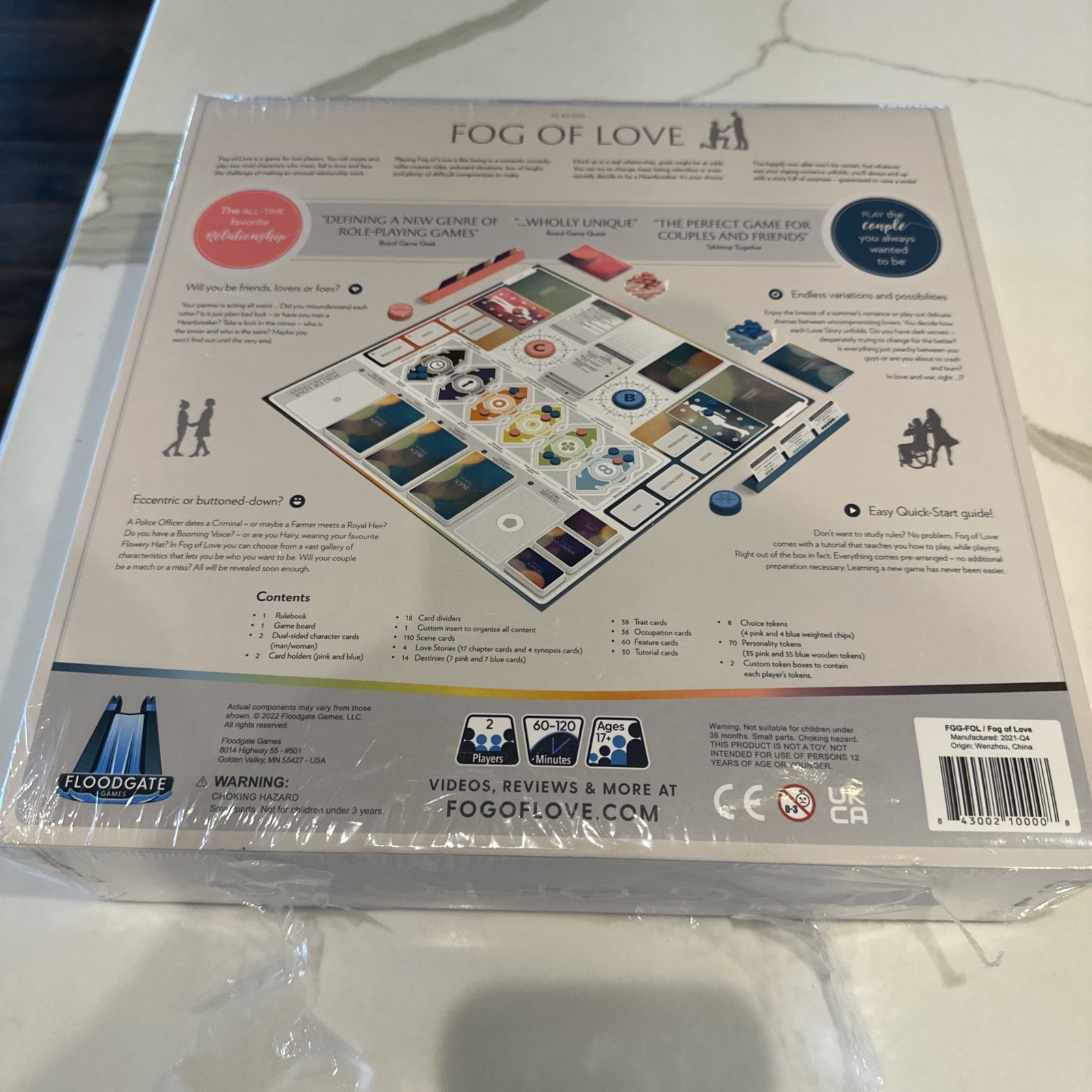 Fog of Love New & Sealed Romantic Comedy as a Board Game Floodgate Jacob Jaskov