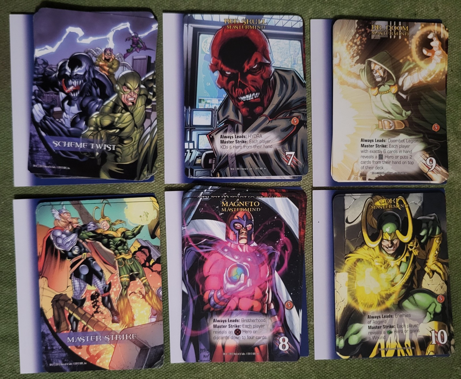 Marvel Legendary Upper Deck Card Building Game Complete with Three Promos