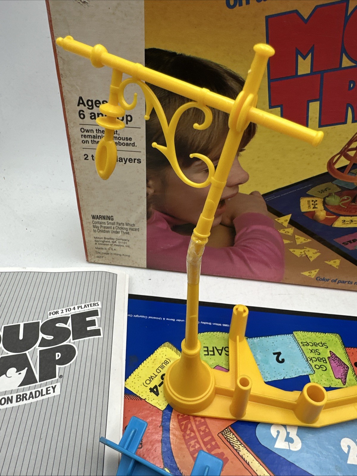 Vntg MOUSE TRAP Board Game by Milton Bradley 1986 Untested READ Description