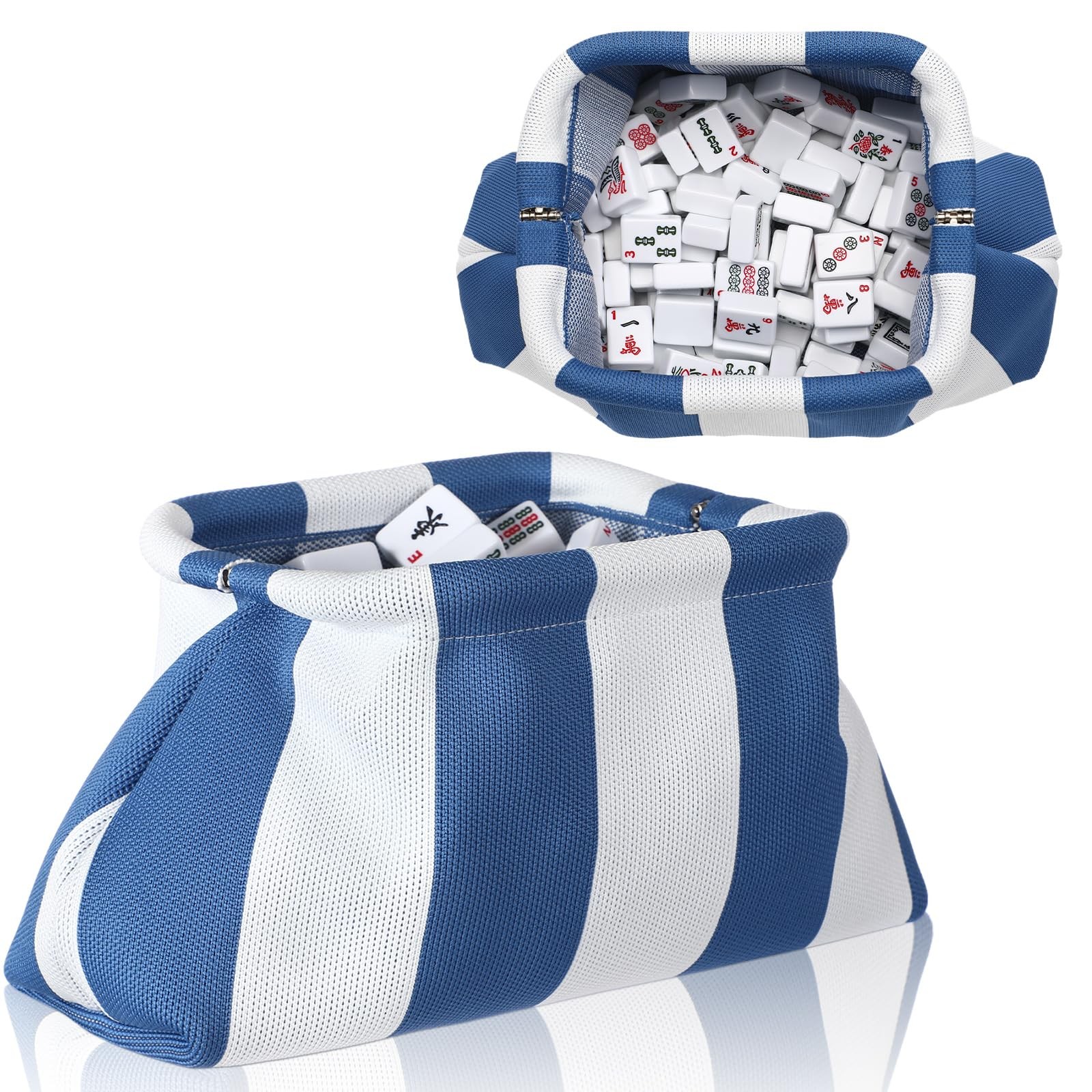 Mahjong Tile Bag Mahjong Empty Bag Crochet Purses Mah Jong Accessories and Gi…