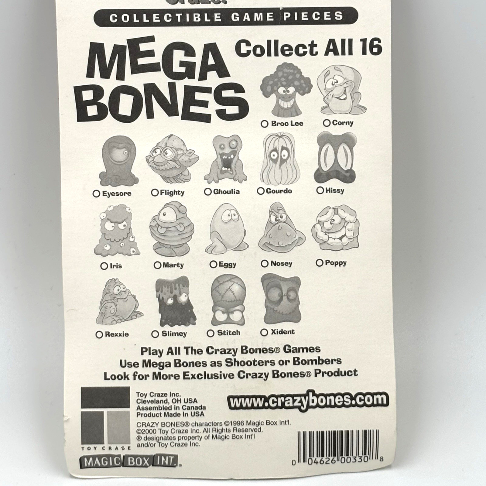 1 NEW Vintage Unopened MEGA BONES Sealed Pack Gogos Crazy Bones