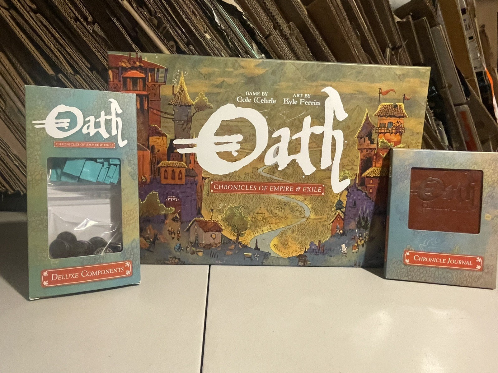 Oath: Chronicles of Empire and Exile with Upgraded Component Set 1 and Journal!