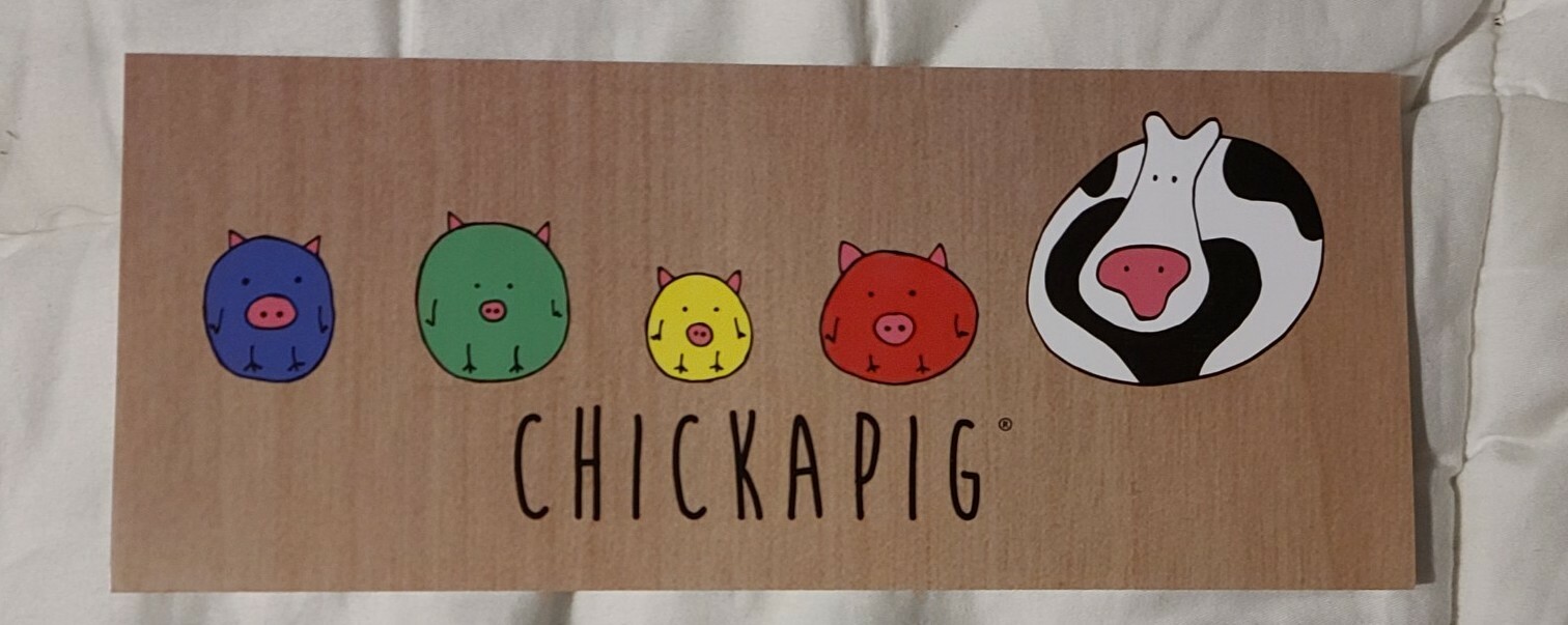 Chickapig 1st Edition A Farm To Table Board Game Wood Pieces Complete Excellent