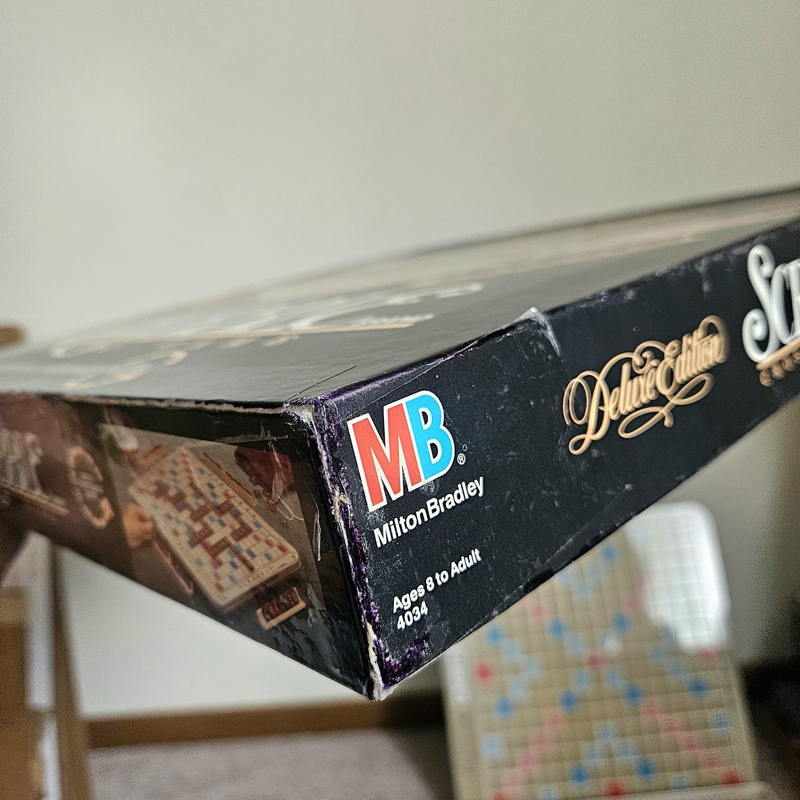 (Inside New) 1989 Scrabble Deluxe Edition COMPLETE Rotating Turntable Board Game
