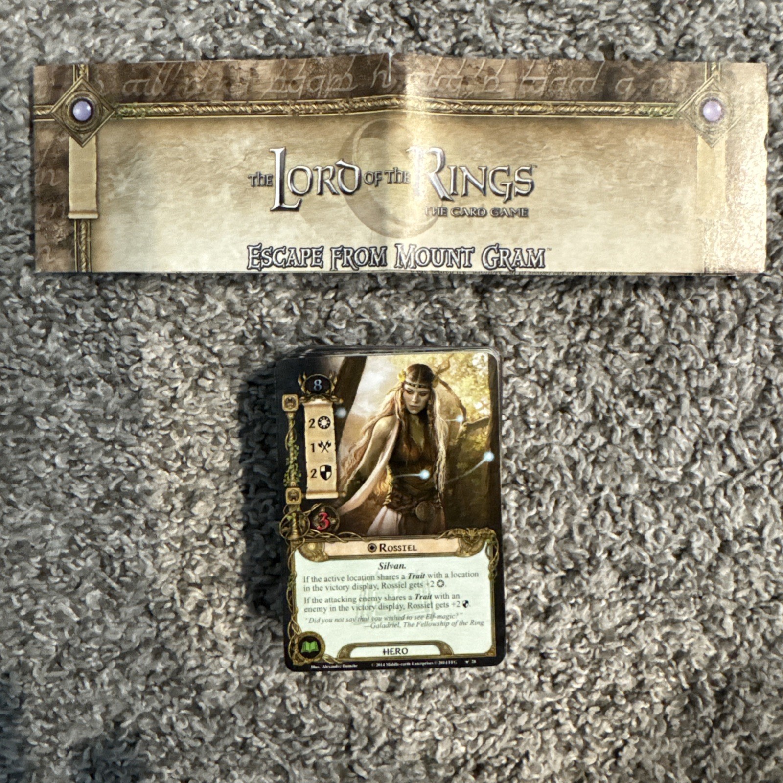Lord of the Rings LCG: Angmar Awakened Cycle 6x Adventure Packs (1 card missing)