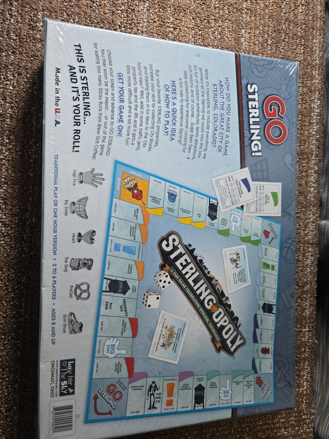 Sterling-Opoly Board Game Sterling Colorado CO Edition SEALED New Monopoly Style