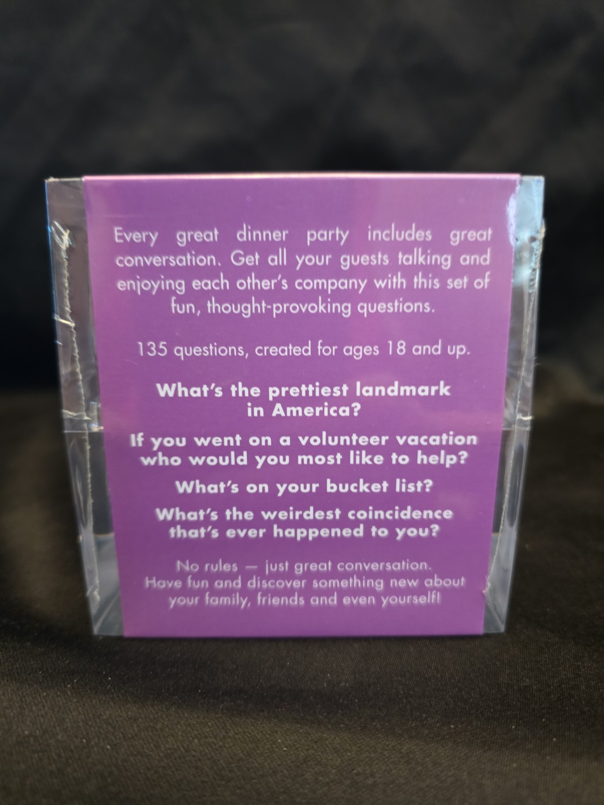 Dinner With Friends Table Topics Game Questions To Start Conversations NEW