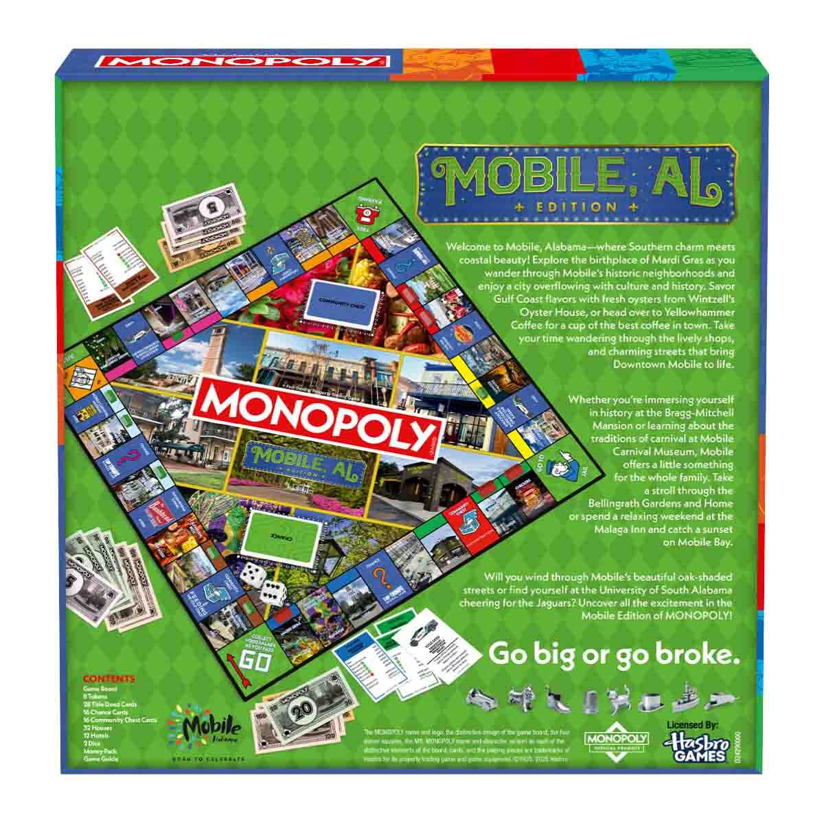 Mobile, AL Monopoly Board Game – New & Sealed