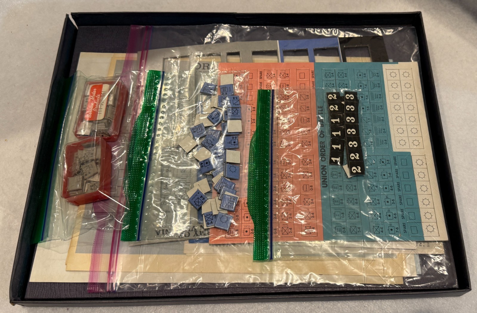 Chancellorsville Board Game LETTER American Civil War Some Unpunched 1974 2nd Ed