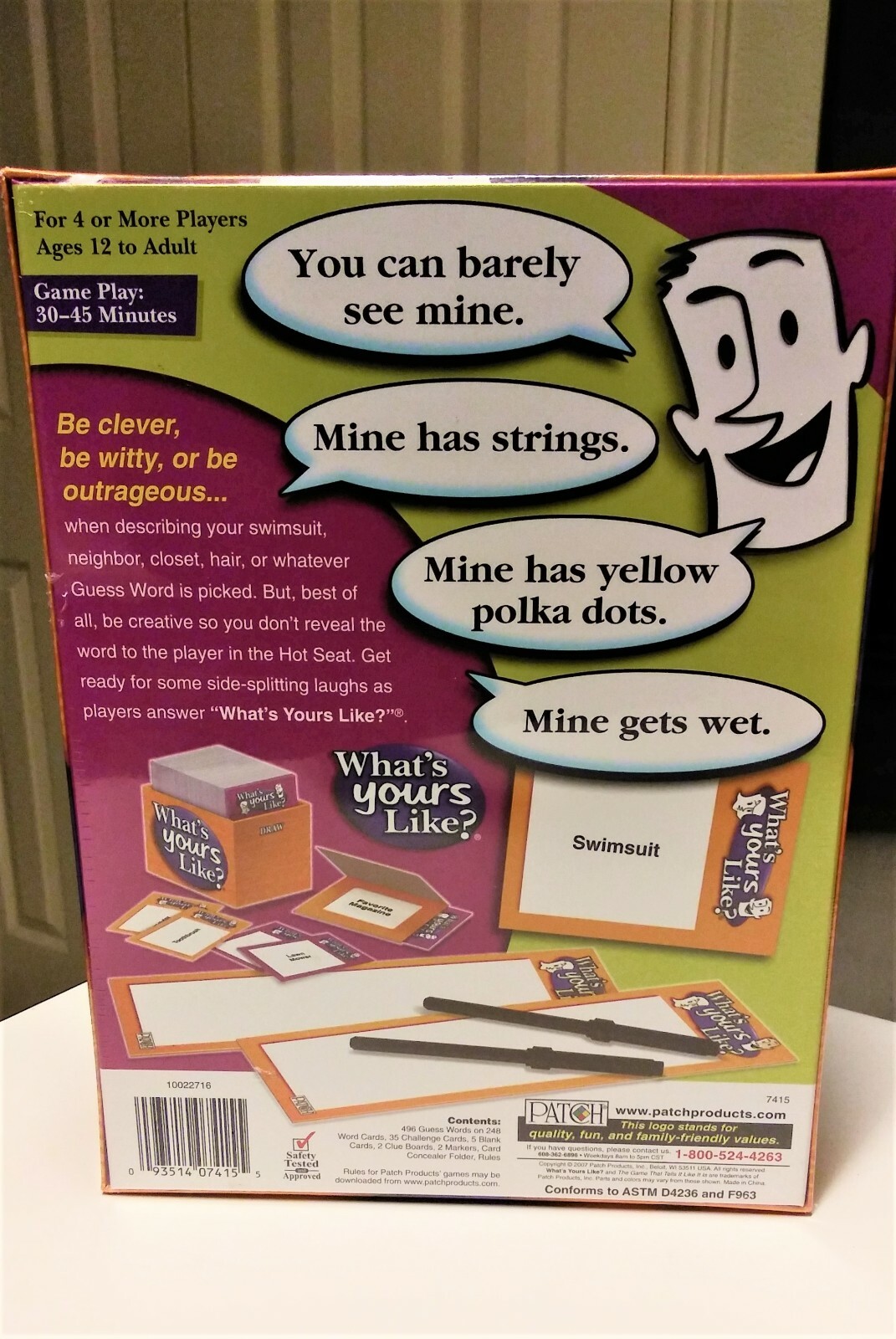 What’s Yours Like? Party Game by PATCH New Sealed