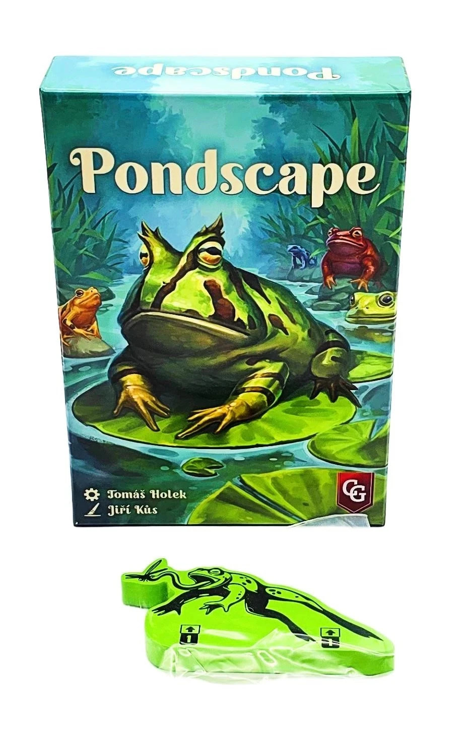 Pondscape Board Game with Wooden Frog Promo by Capstone Games NEW in Shrink