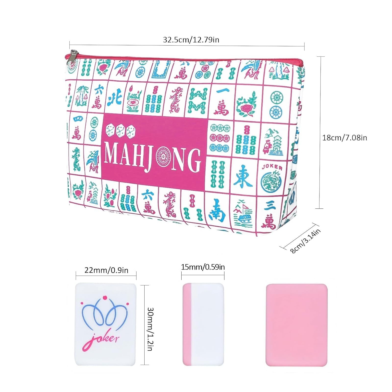 My Mahjong Trove 160 Pink American Mahjong Game Set with Accessories