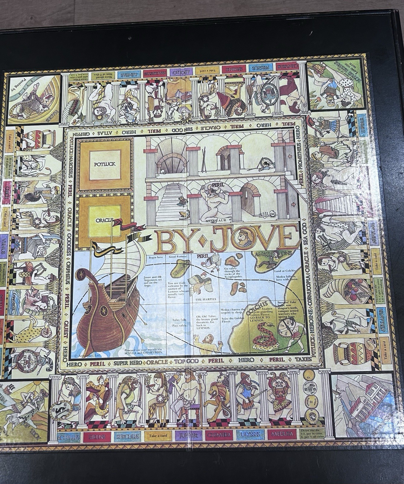 By Jove Vintage Board Game by Aristoplay Almost Complete, Box Has Issues