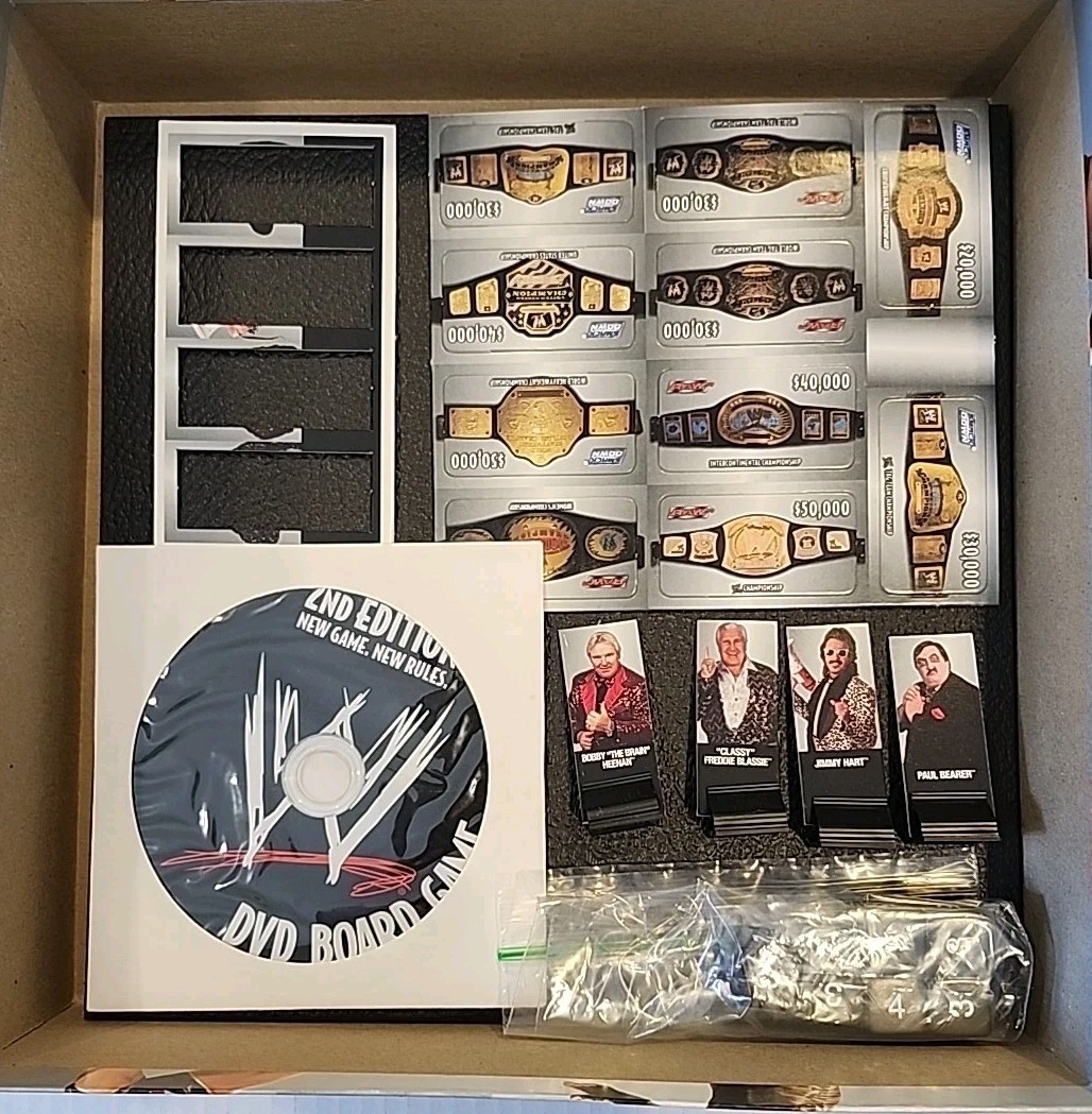 WWE DVD Board Game Specialty Board Games 2nd Ed Complete Exc Raw Smackdown 2006