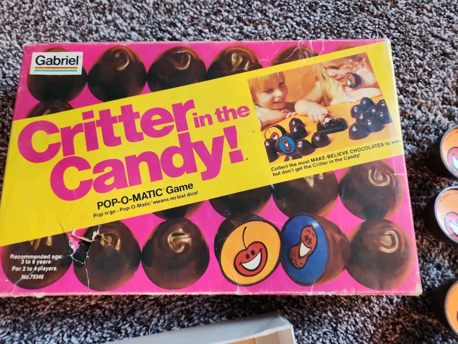 Vintage 1981 Critter In The Candy Pop-O-Matic Gabriel Game