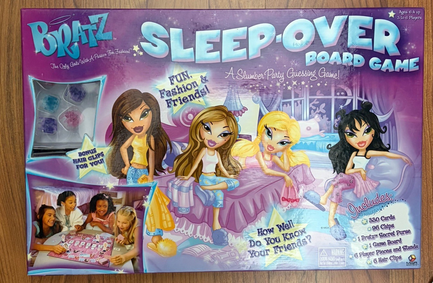 VTG Bratz Sleep-Over Board Game – Slumber Party Guessing Game – COMPLETE