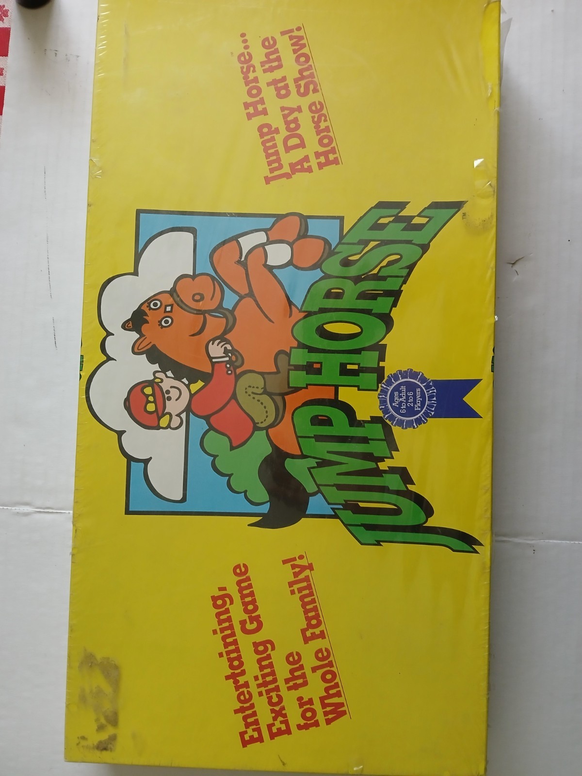 VINTAGE UNOPENED JUMP HORSE BOARD GAME FOR THE WHOLE FAMILY 2 TO 6 PLAYERS #L 40