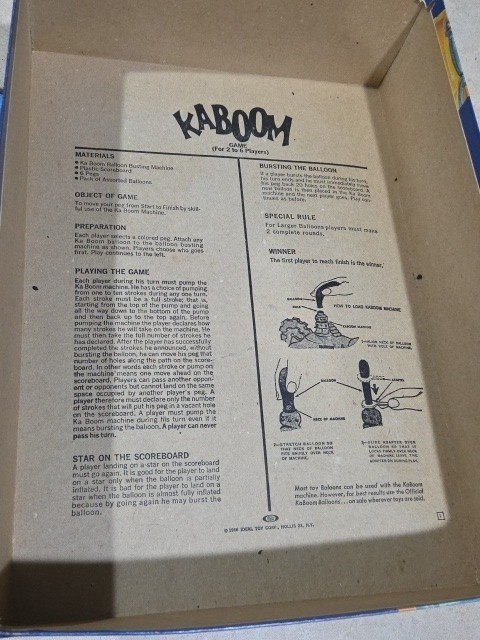 Vintage 1960’s Kaboom Balloon Busting Game by Ideal – In Box
