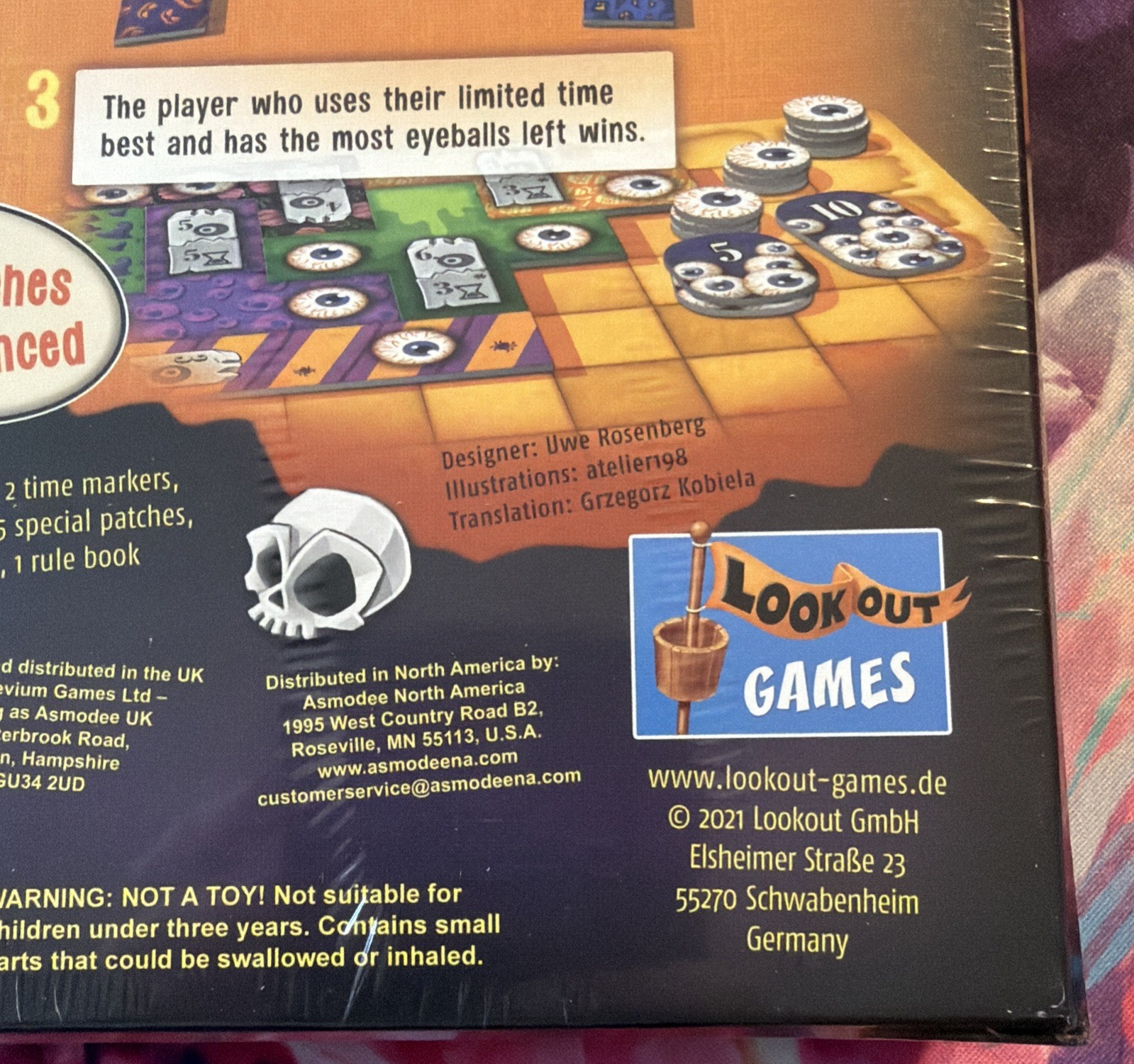 New Factory Sealed Patchwork Halloween Edition Uwe Rosenberg Lookout Games