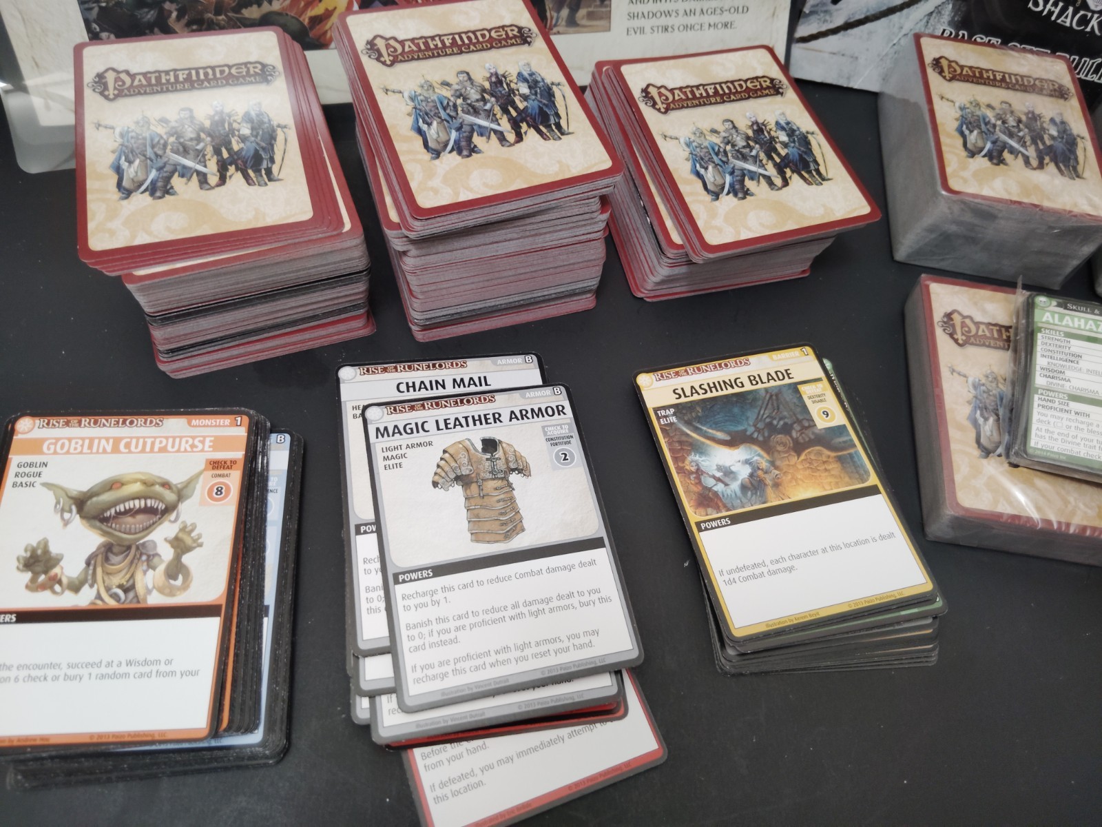 Pathfinder Adventure Card Game Rise of the Runelords & Skull & Shackles Extras