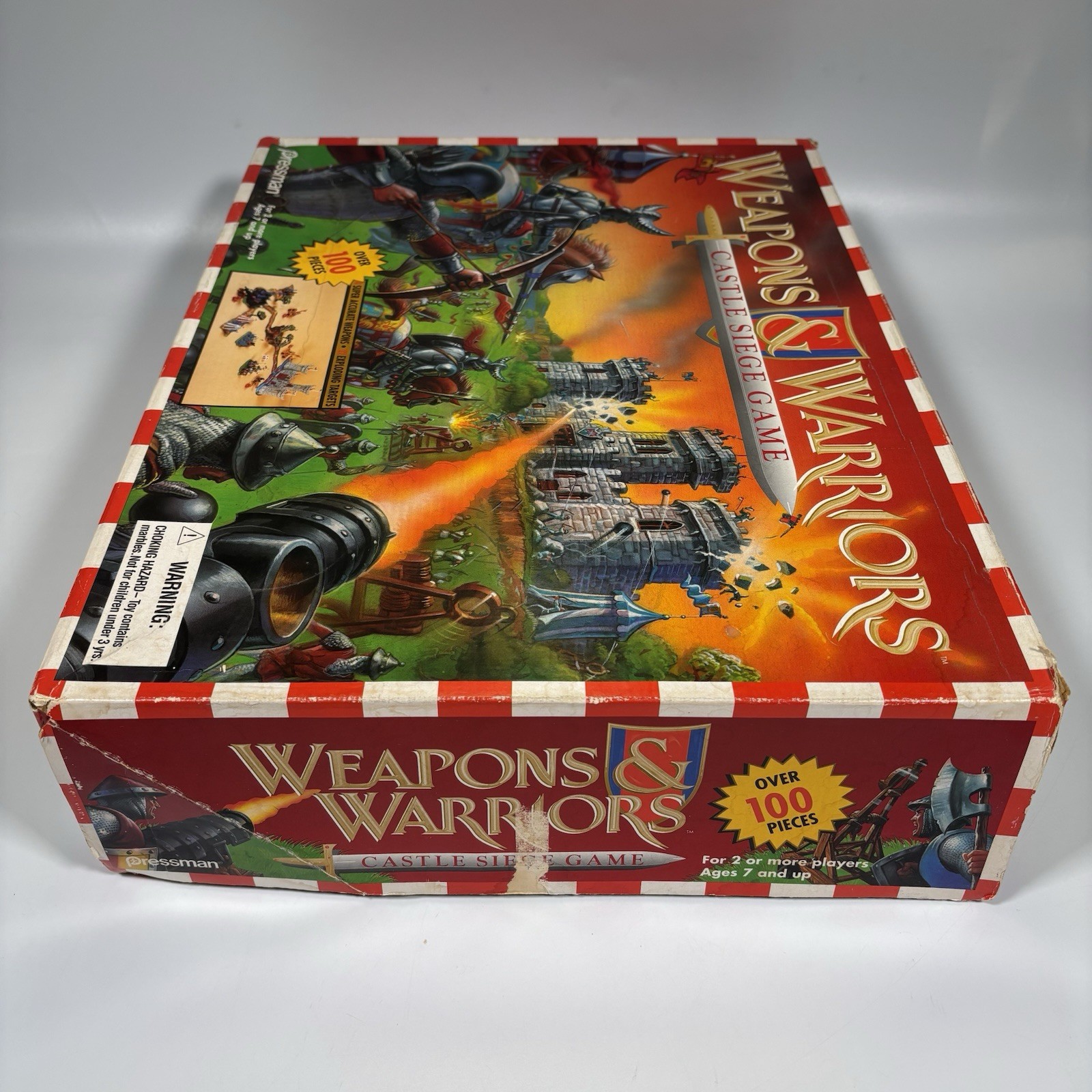 Vintage Weapons & Warriors Castle Siege Game 1996 Pressman #9705 Near Complete