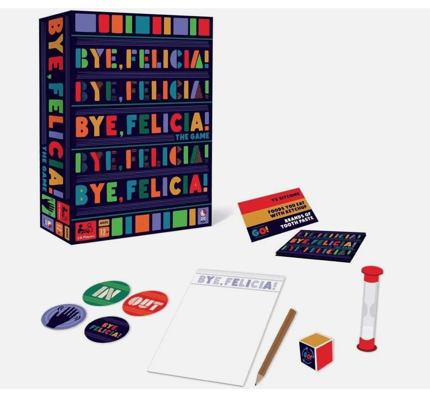 Bye Felicia! Party Game NEW Match Answers with Other Players 3-8 Players Age 12+