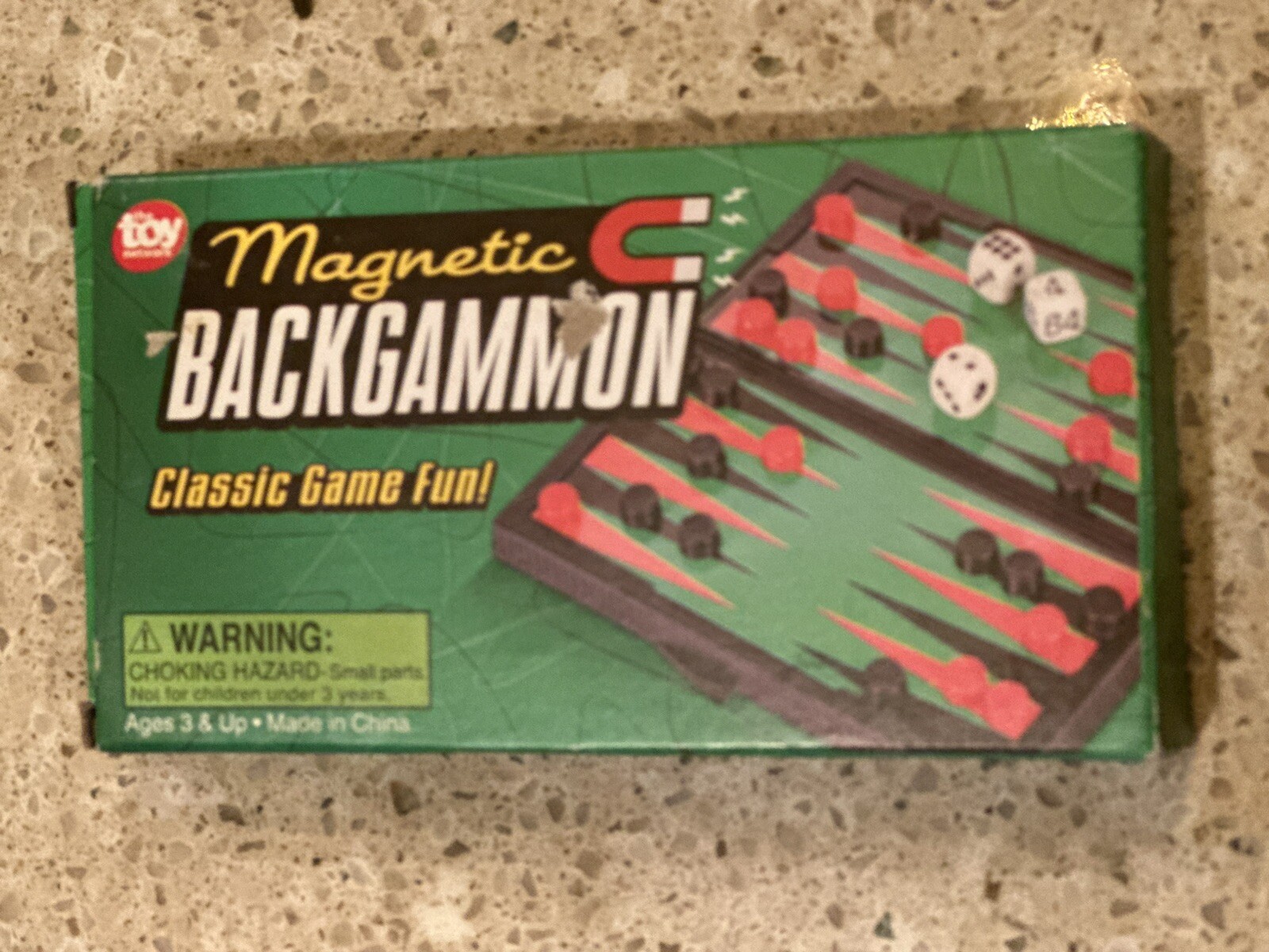 The Toy Network Magnetic Mini Games Travel Games/Backgammon/Racer/Ludo/Solitaire