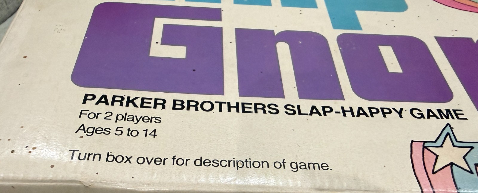 Gnip Gnop Vintage 1971 Parker Brother Slap Happy Game Original Box READ