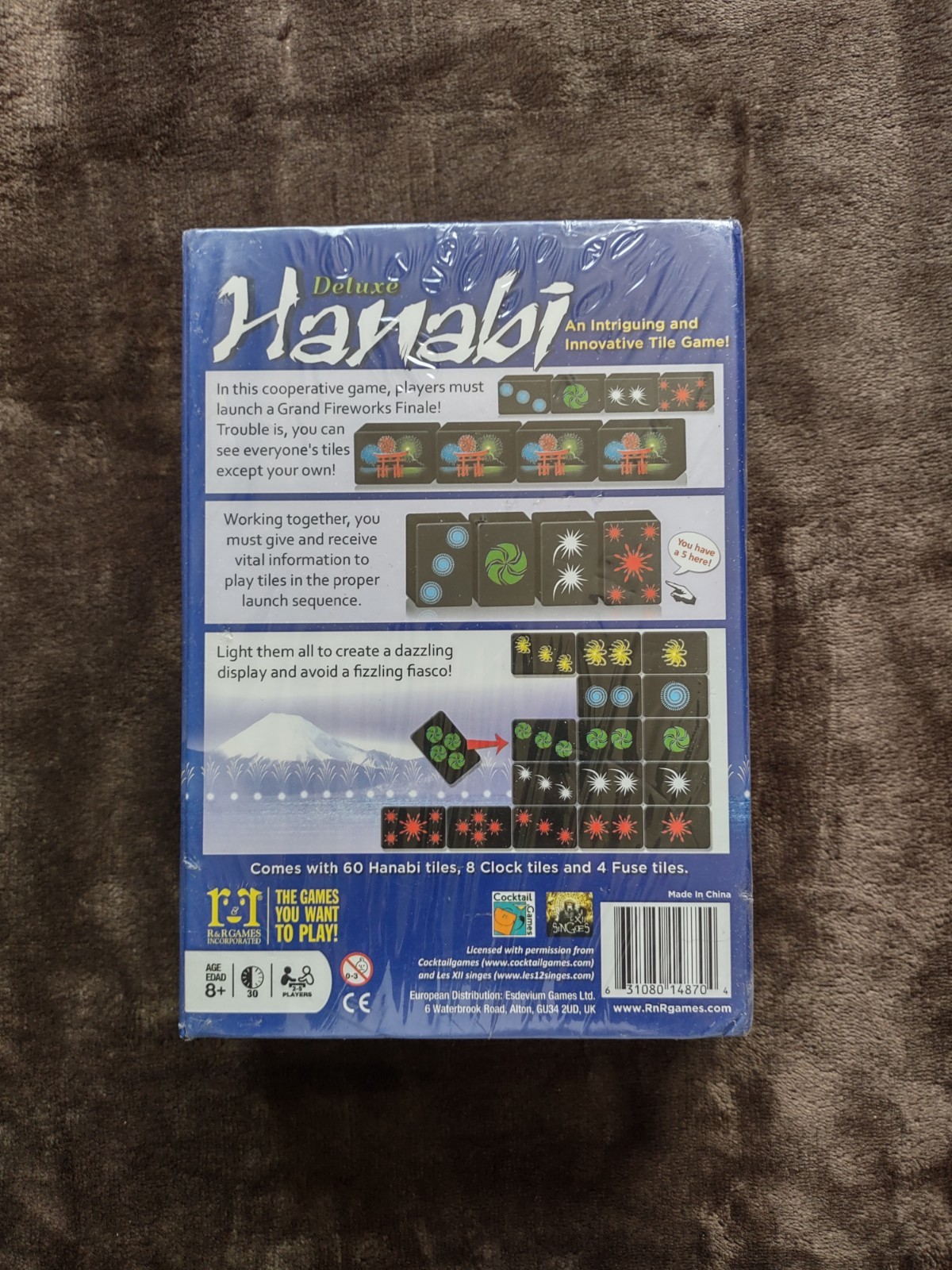 Hanabi Card Game Race the Clock Build the Fireworks Antoine Bauza NEW Sealed