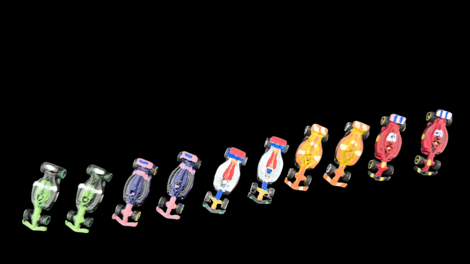Formula D F1 Cars 2024 | 10 or 20 Racing Miniatures | Board Game Upgrade |