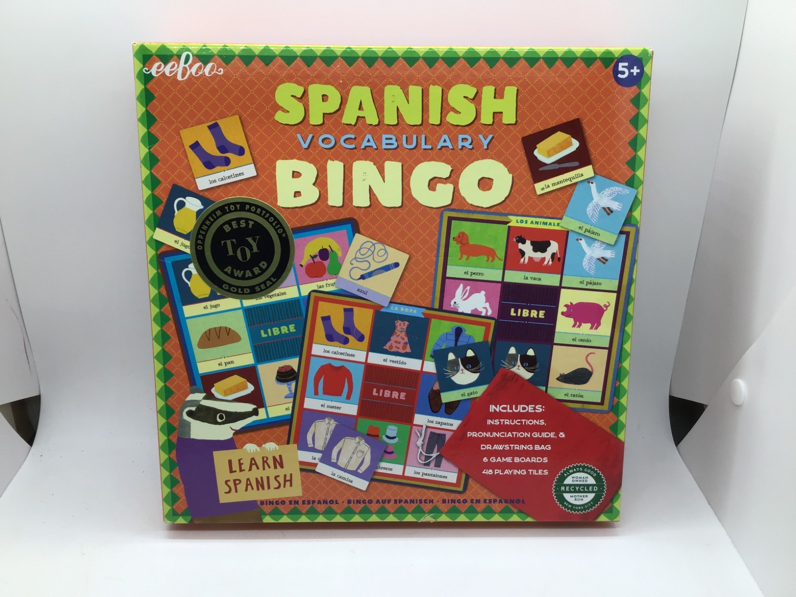 Spanish Bingo Vocabulary Game, A Game of Imaginative Problem Solving,
