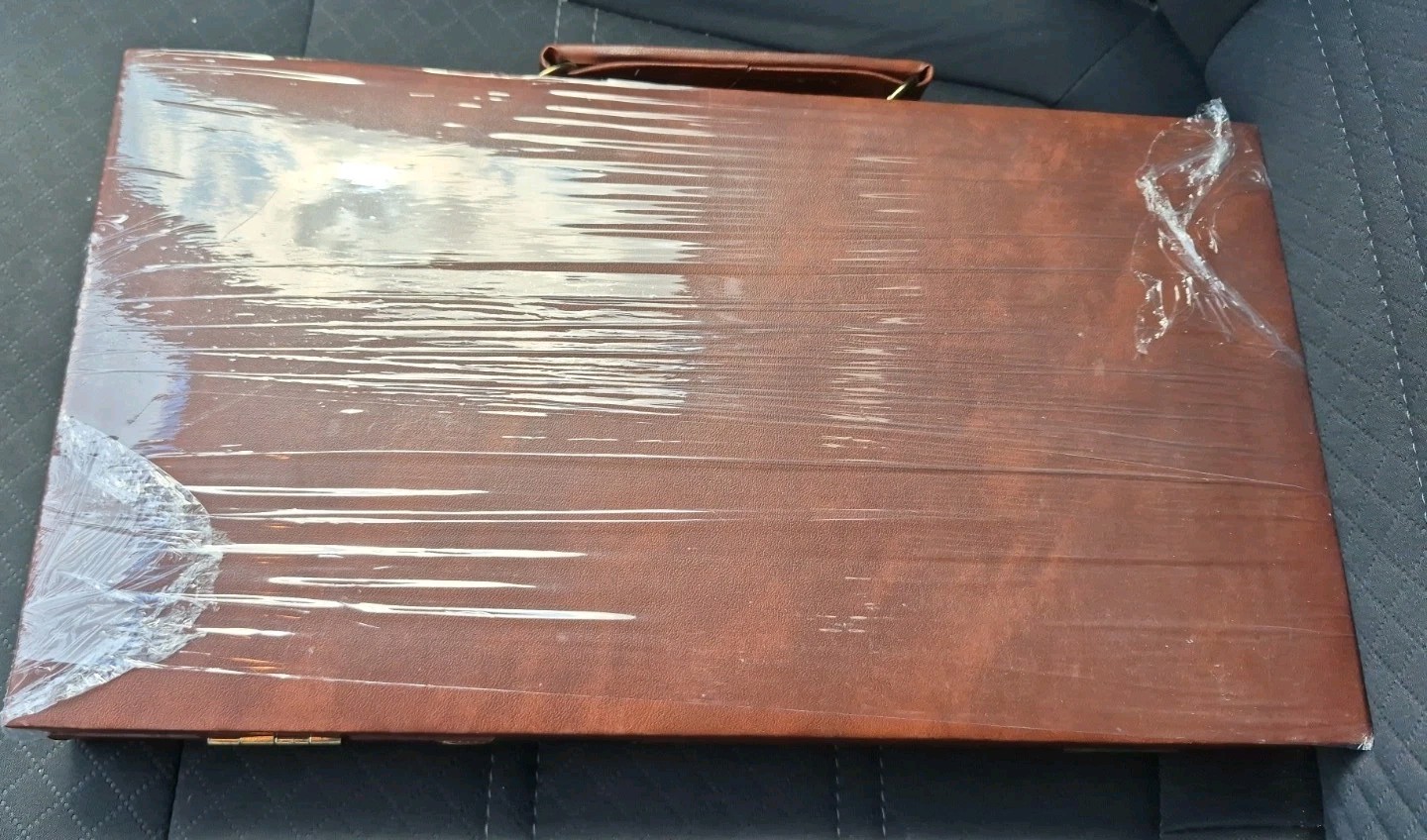 Vintage Rummy-O Tile Game American Way Brown Briefcase Case Complete Rummy Cube
