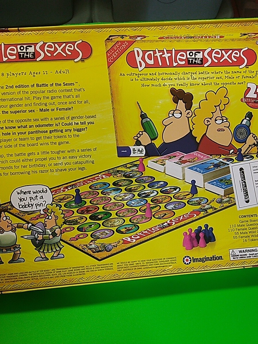 Battle of the Sexes 2nd Edition Board Game Complete Good Condition