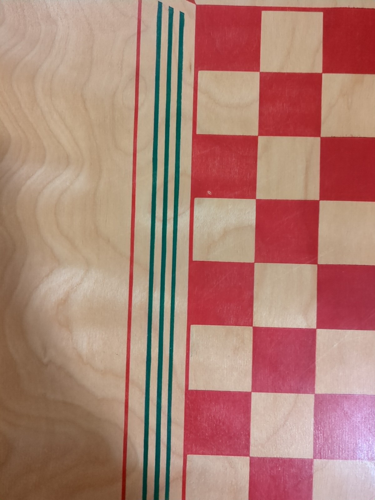 1950 No 50 Carrom Board from Carrom Industries w partial Set of Checkers & Rings
