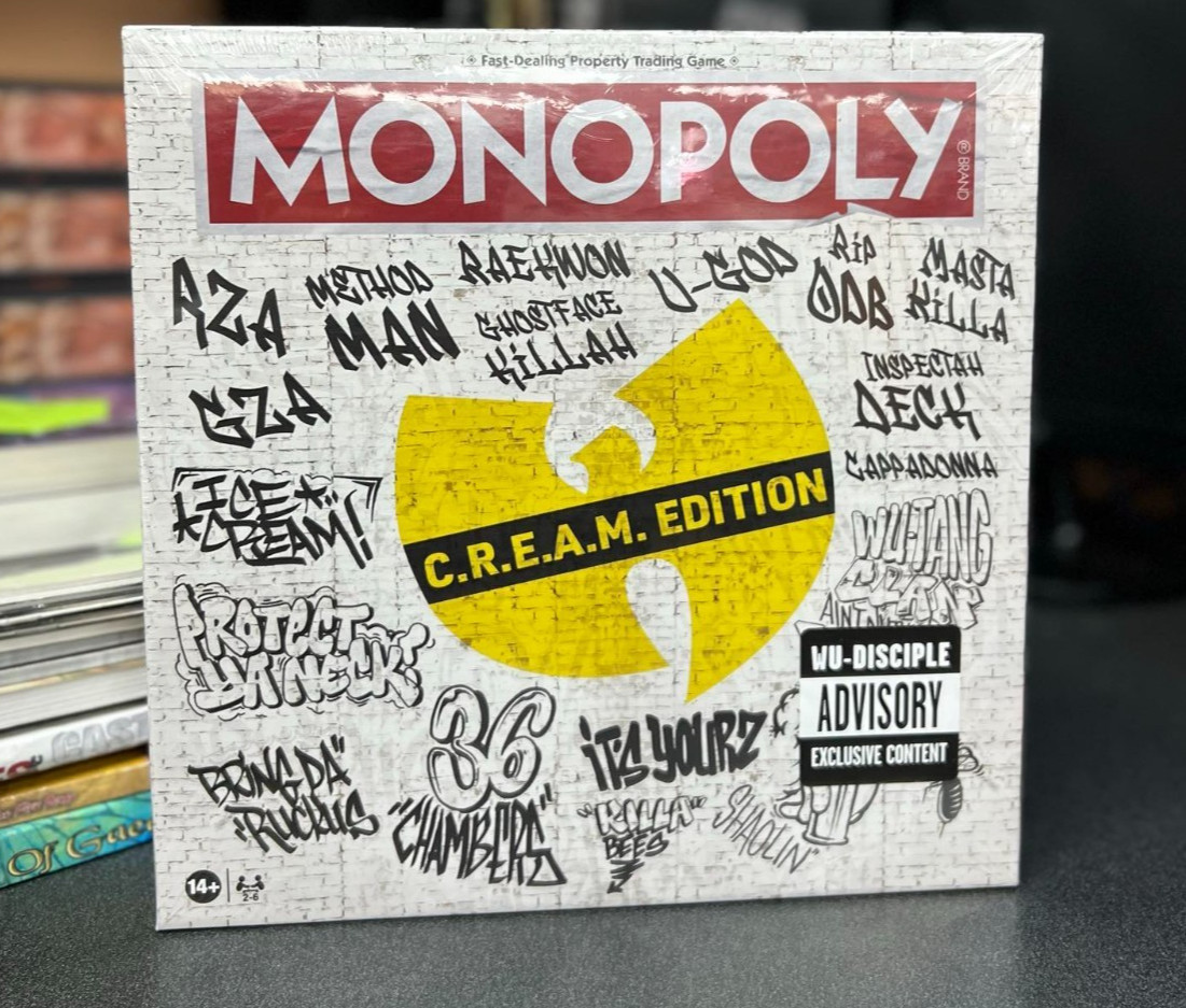 Wu Tang Clan MONOPOLY Board Game Cream (C.R.E.A.M. Edition) New Sealed