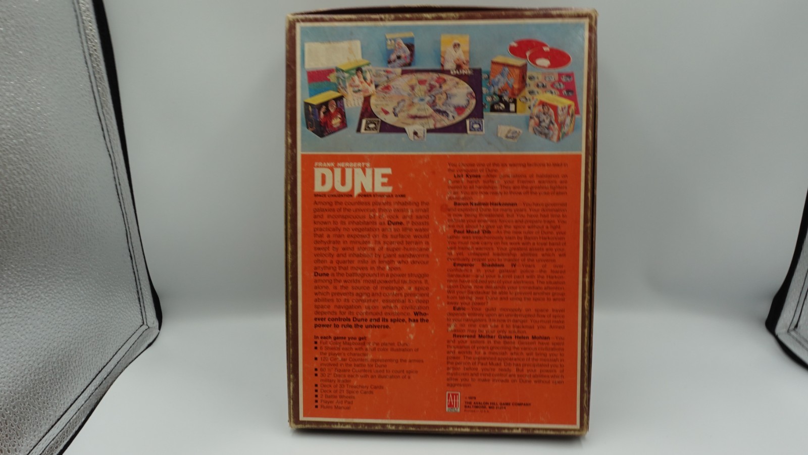 Frank Herbert’s Dune Board Game 824 Avalon Hill Vintage 1979