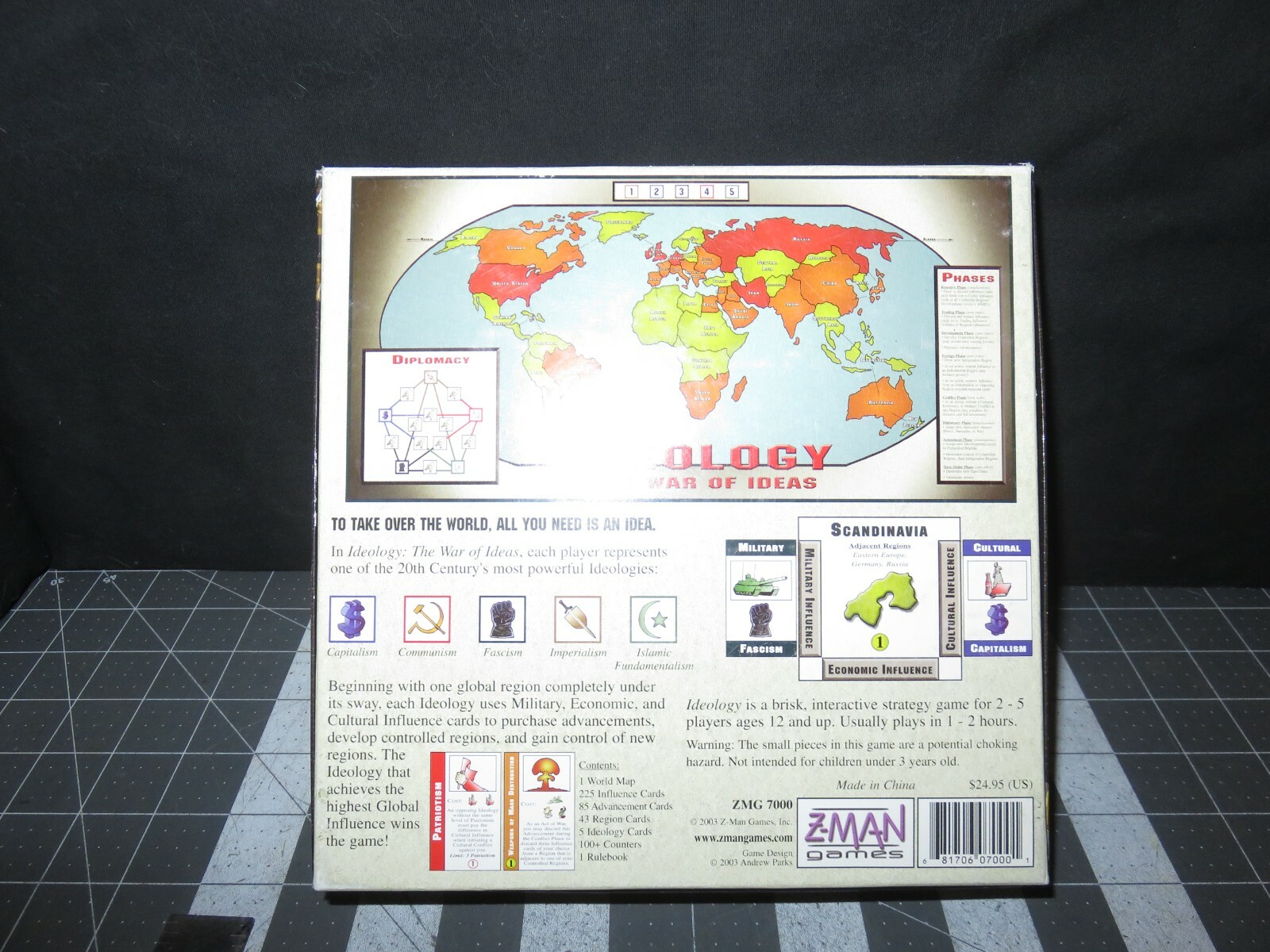 Z-Man Boardgame Ideology – The War of Ideas (1st Edition) NOS Store Demo