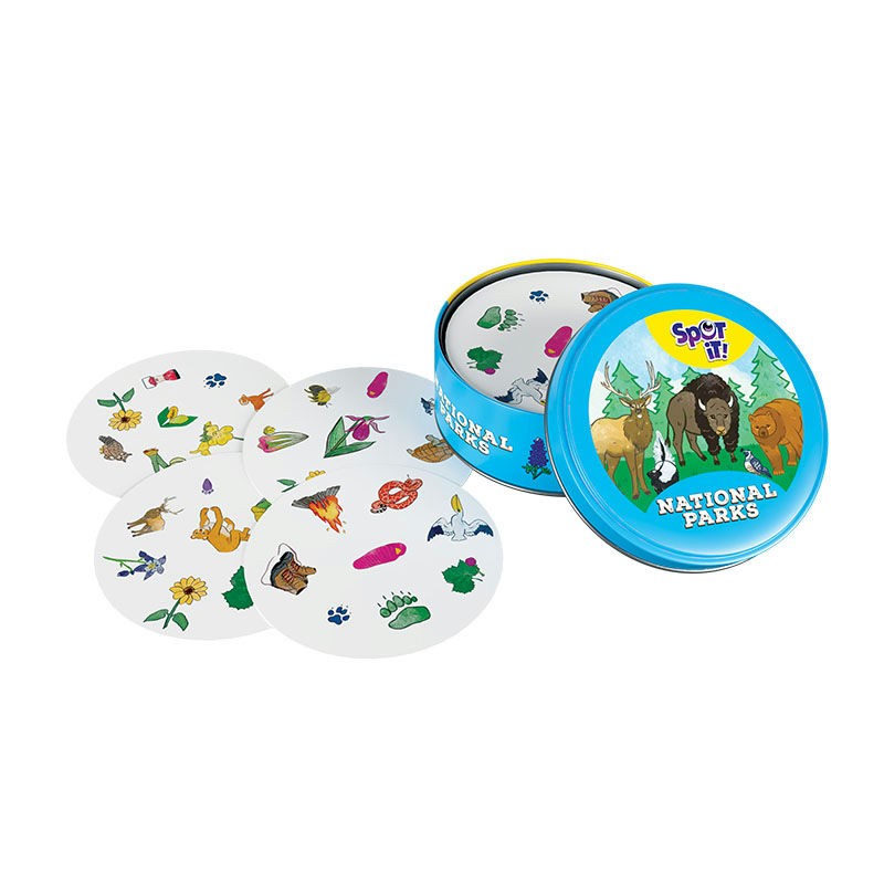 USAopoly Spot It! National Parks Card Game – Fast Matching Game – Ages 6+