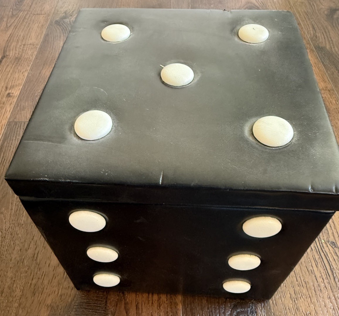 Vintage SEALED Poker Set Domino Box Chips Cards Dice Mid Century 7”
