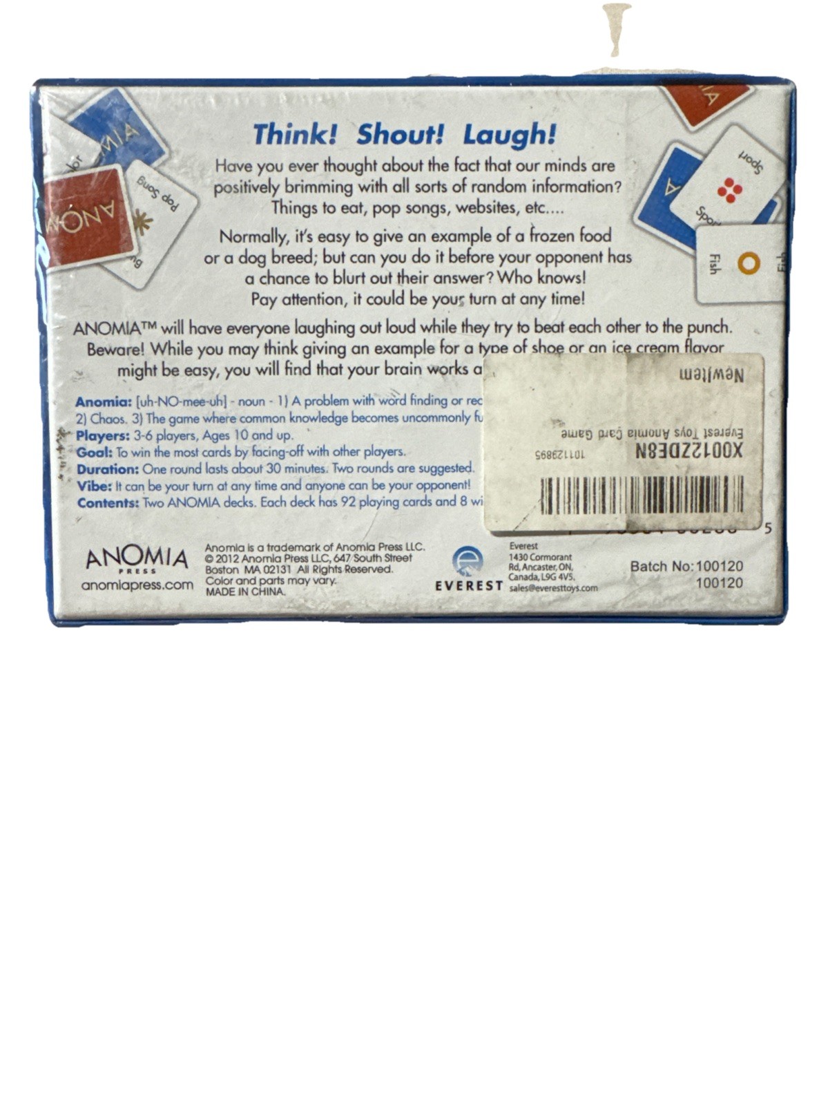 Anomia Card Game – Best Game for Adults, Kids, Couples, Teens, and Family Game N