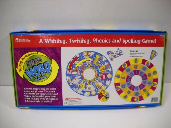 Learning Resources Ring A-Round Mix & Match CVC Word Game Self-Checking New!